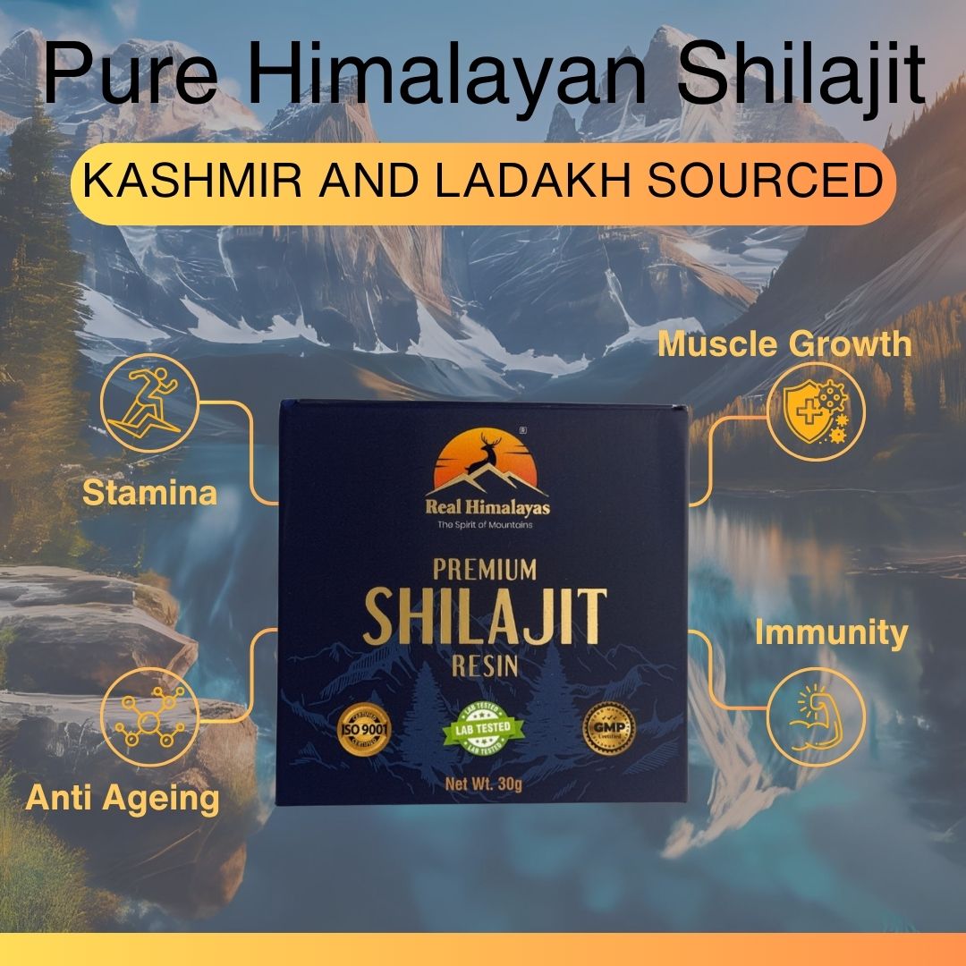 Premium Himalayan Shilajit Resin – 30 g | Wild‑Harvested Kashmir & Ladakh | 70%+ Fulvic Acid | Lab‑Tested for Purity & Heavy Metals