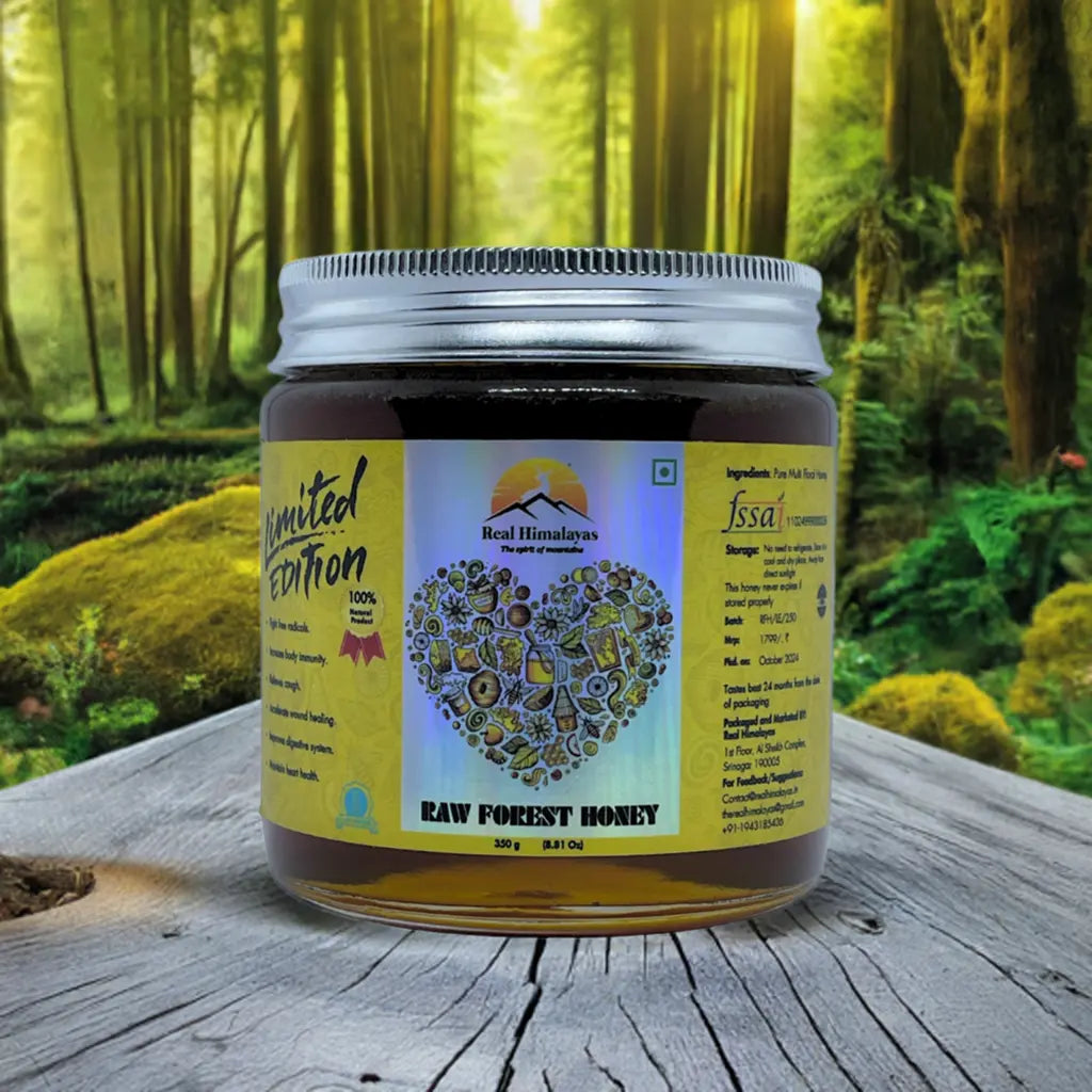 Raw Forest Honey by Real Himalayas – Herbal Pollination, Limited Edition, 100% Pure - Real Himalayas