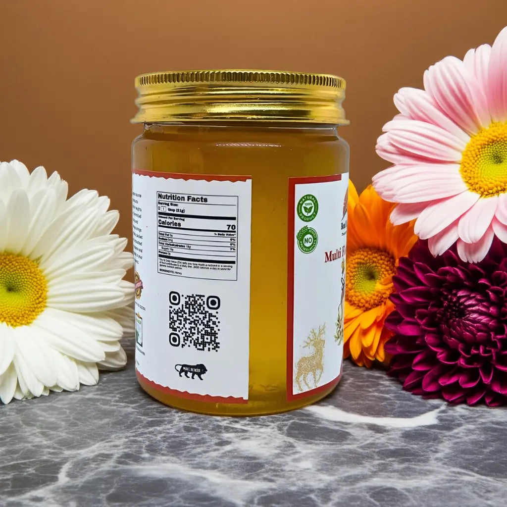 Real Himalayas Multi Floral Honey | Natural Raw Honey for Immunity | 350g Real Himalayas