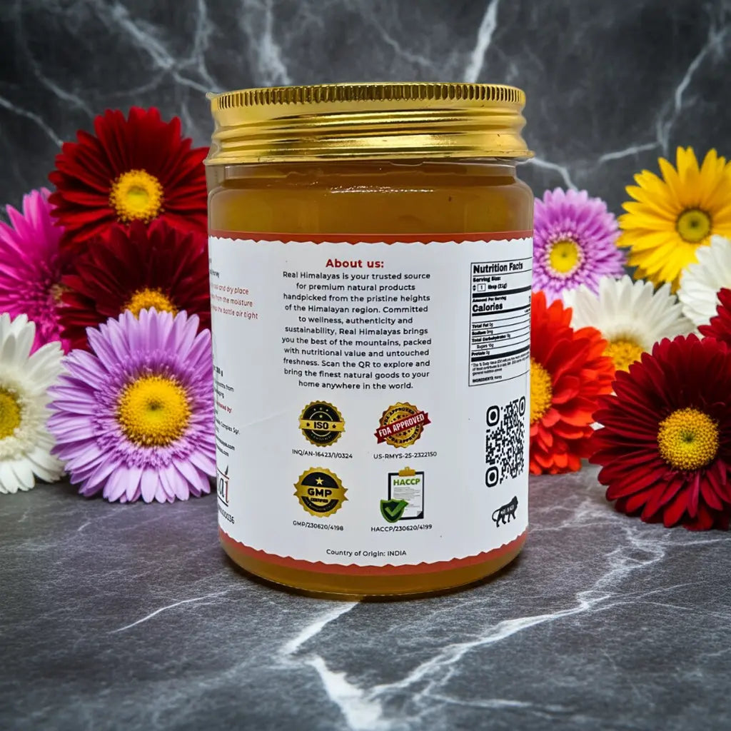 Real Himalayas Multi Floral Honey | Natural Raw Honey for Immunity | 350g Real Himalayas