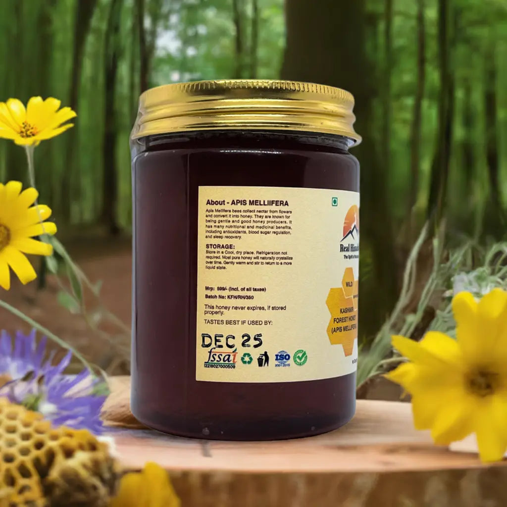 Kashmir Forest Honey – 100% Pure & Natural | Real Himalayas – 350g - Real Himalayas