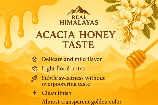 How acacia honey taste? A detailed infographic about how acacia honey tastes