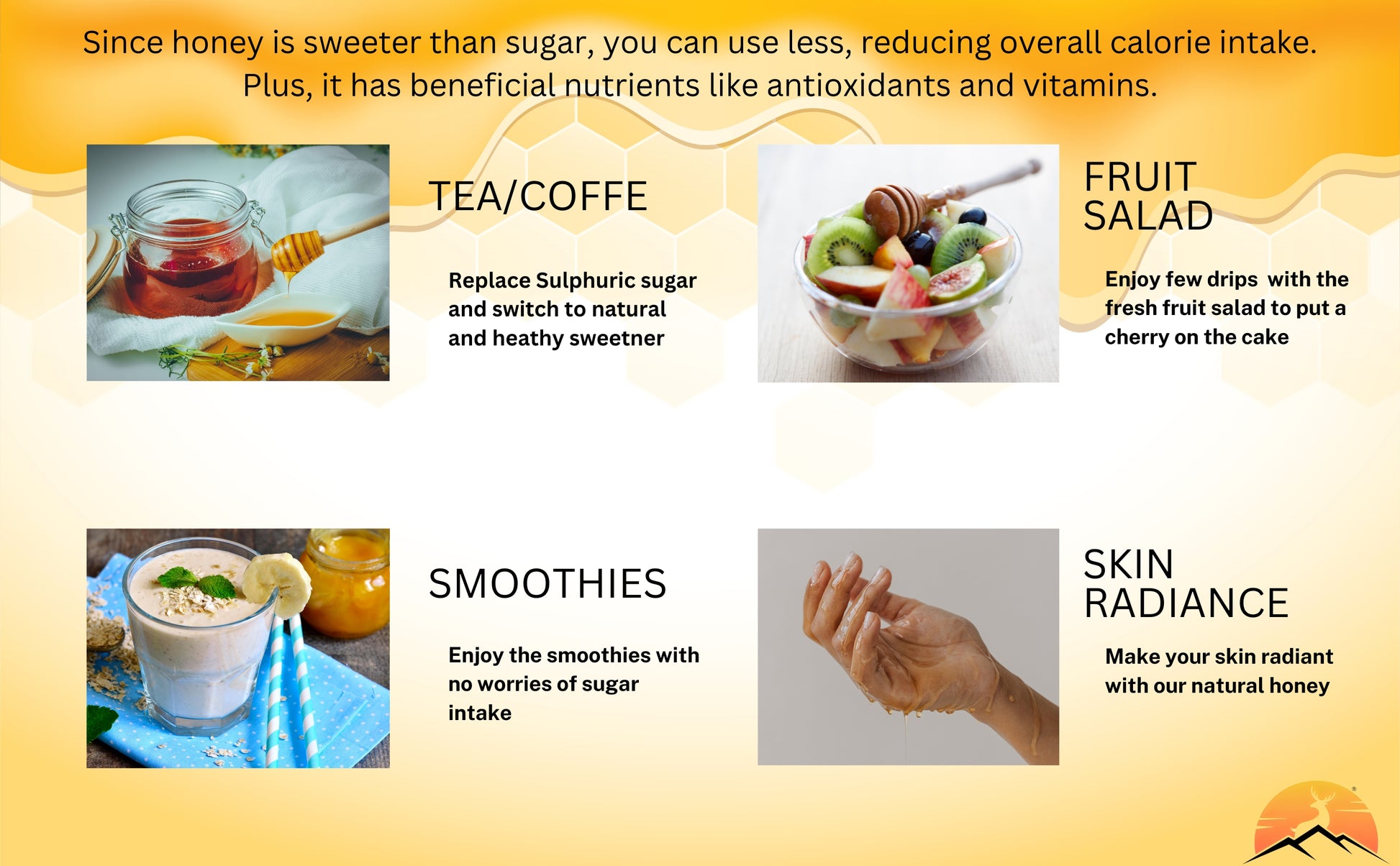 Acacia Honey by Real Himalayas – 100% Natural, Organic Sweetener Sourced from the Pristine Himalayas (350 GM) - Real Himalayas