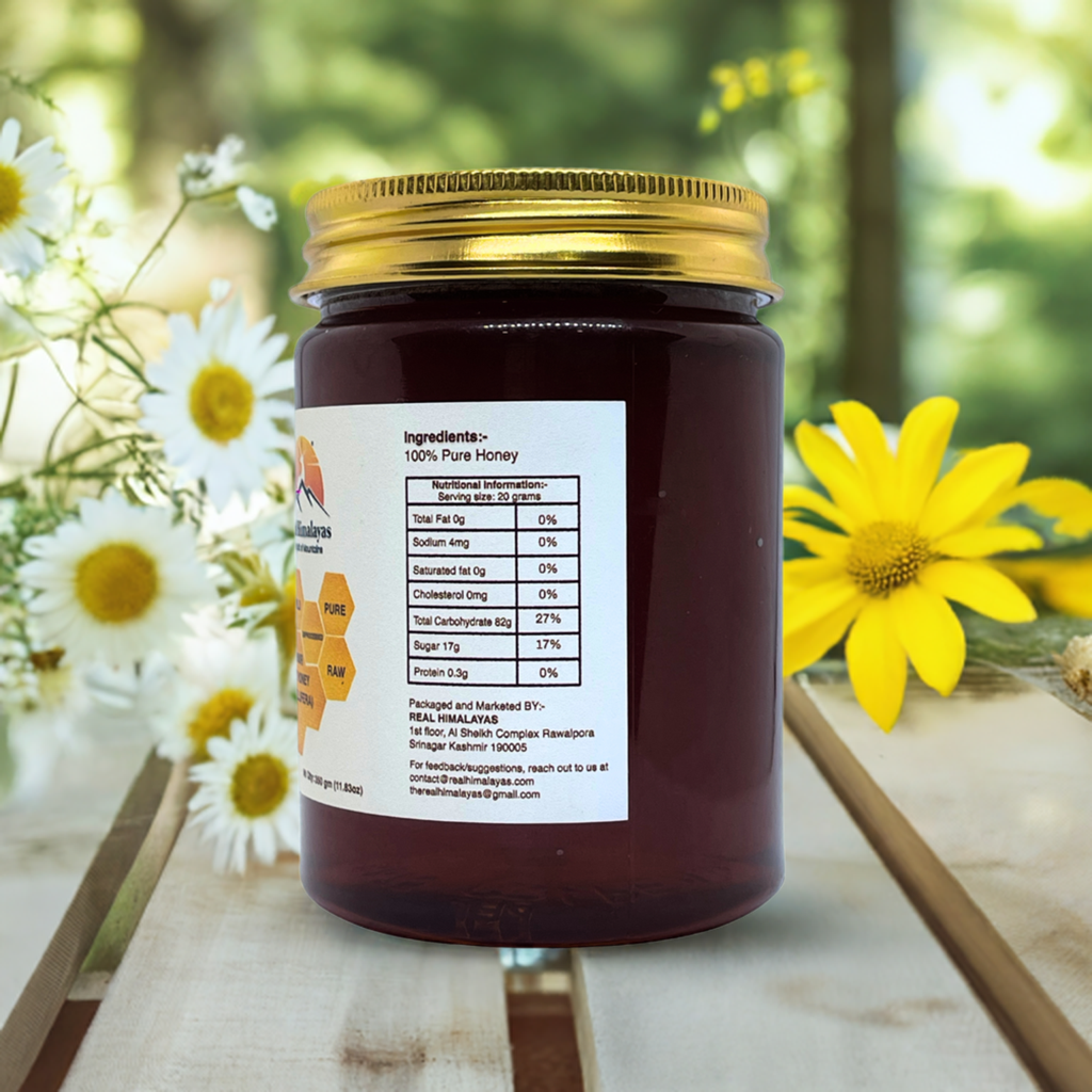 Kashmir Forest Honey – 100% Pure & Natural | Real Himalayas – 350g - Real Himalayas
