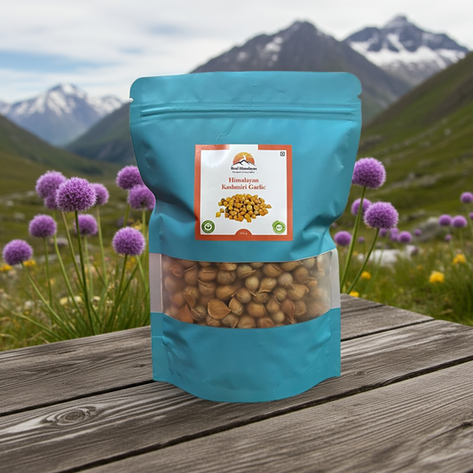 Real Himalayas Kashmiri Snow Mountain Garlic 250g | Organic Himalayan Garlic for Immunity, Heart & Wellness