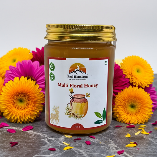 Real Himalayas Multi Floral Honey | Natural Raw Honey for Immunity | 350g